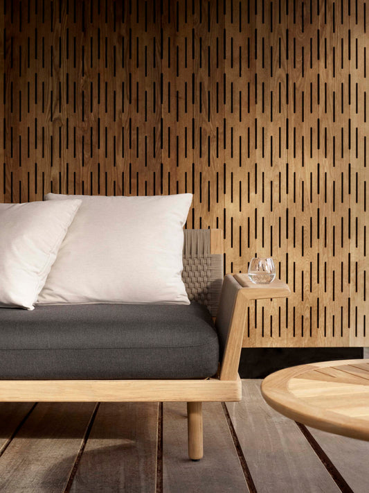 Carl Hansen E510 Embrace Outdoor loungemodul med rygg og armlene – miljøbilde