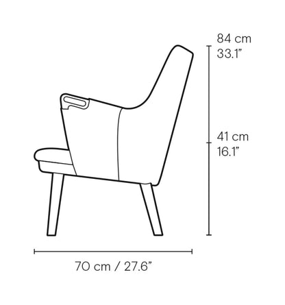 Carl Hansen CH71 lenestol – måltegning