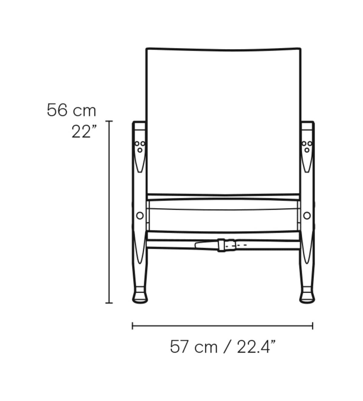 Carl Hansen KK47000 Safari Chair – måltegning