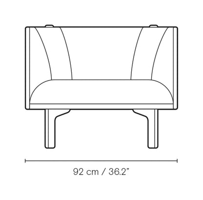 Carl Hansen RF1904 Sideways Lounge Chair – måltegning