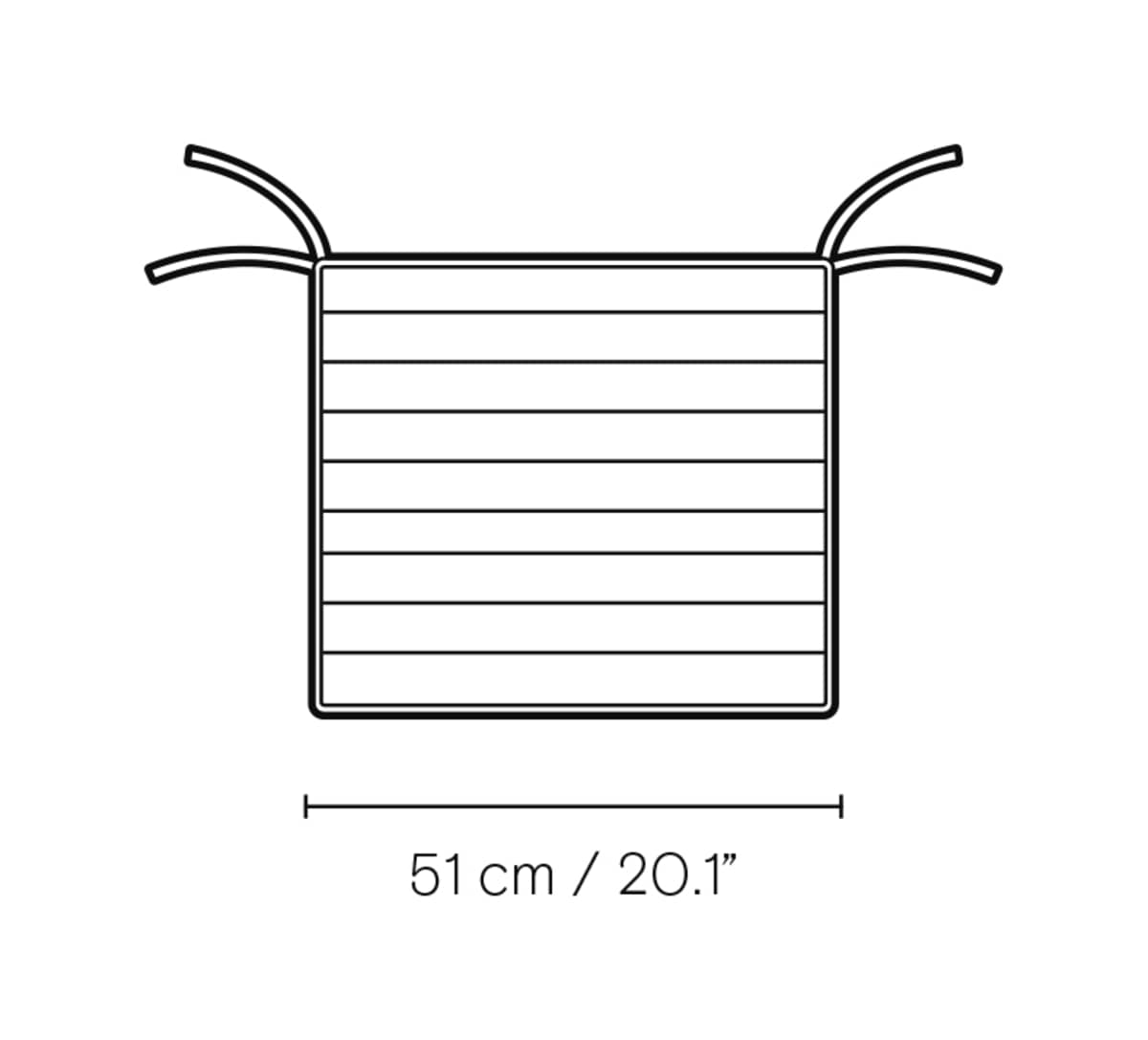 Carl Hansen CU AH601S setepute til AH601 – måltegning