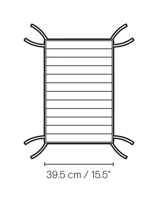 Carl Hansen AH911 sidebord/skammel i teak – måltegning