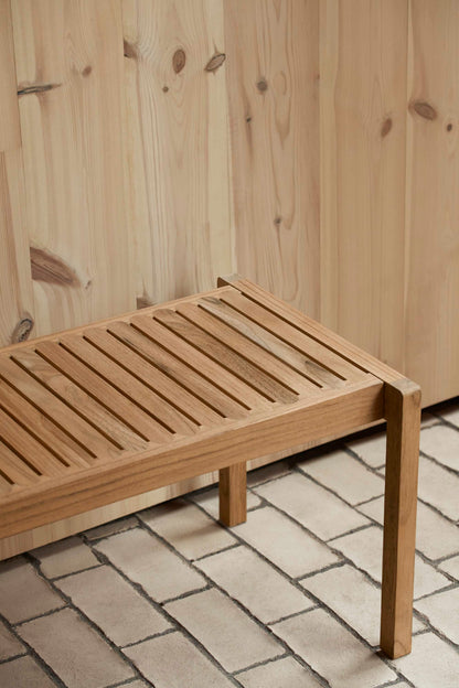 Carl Hansen AH912 bord/benk i teak – miljøbilde