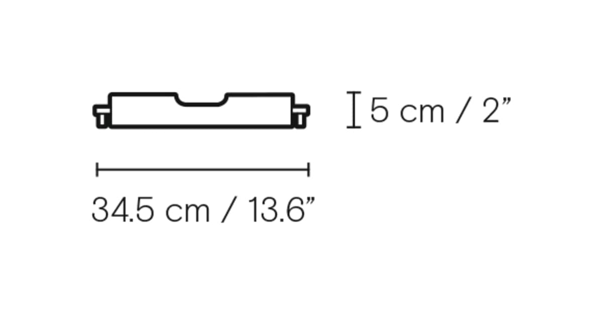 Carl Hansen BM1069 brett i teak – måltegning