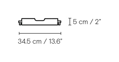 Carl Hansen BM1069 brett i teak – måltegning