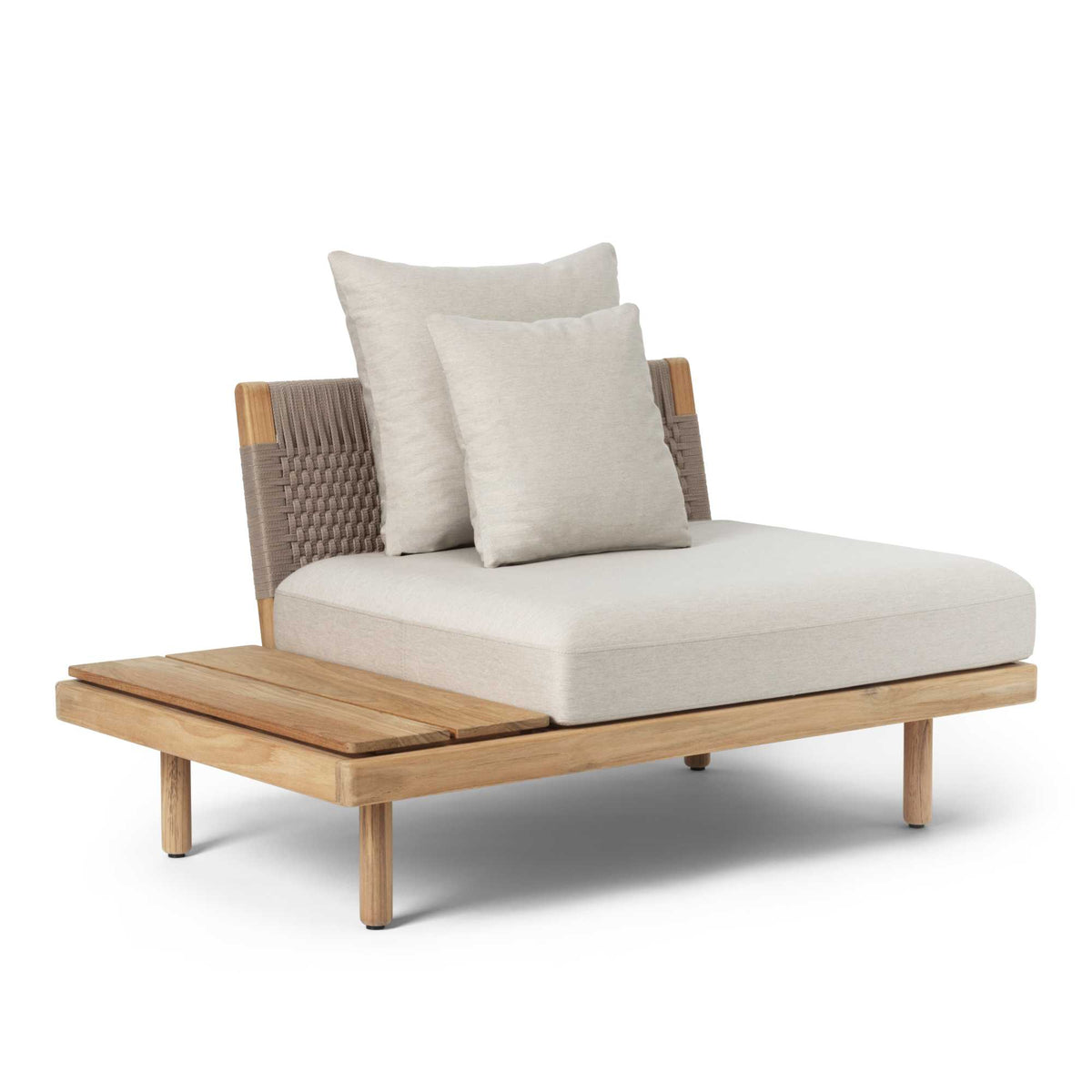Carl Hansen E530 Embrace Outdoor loungemodul med lav rygg – teak, Agora Life Oat 1760