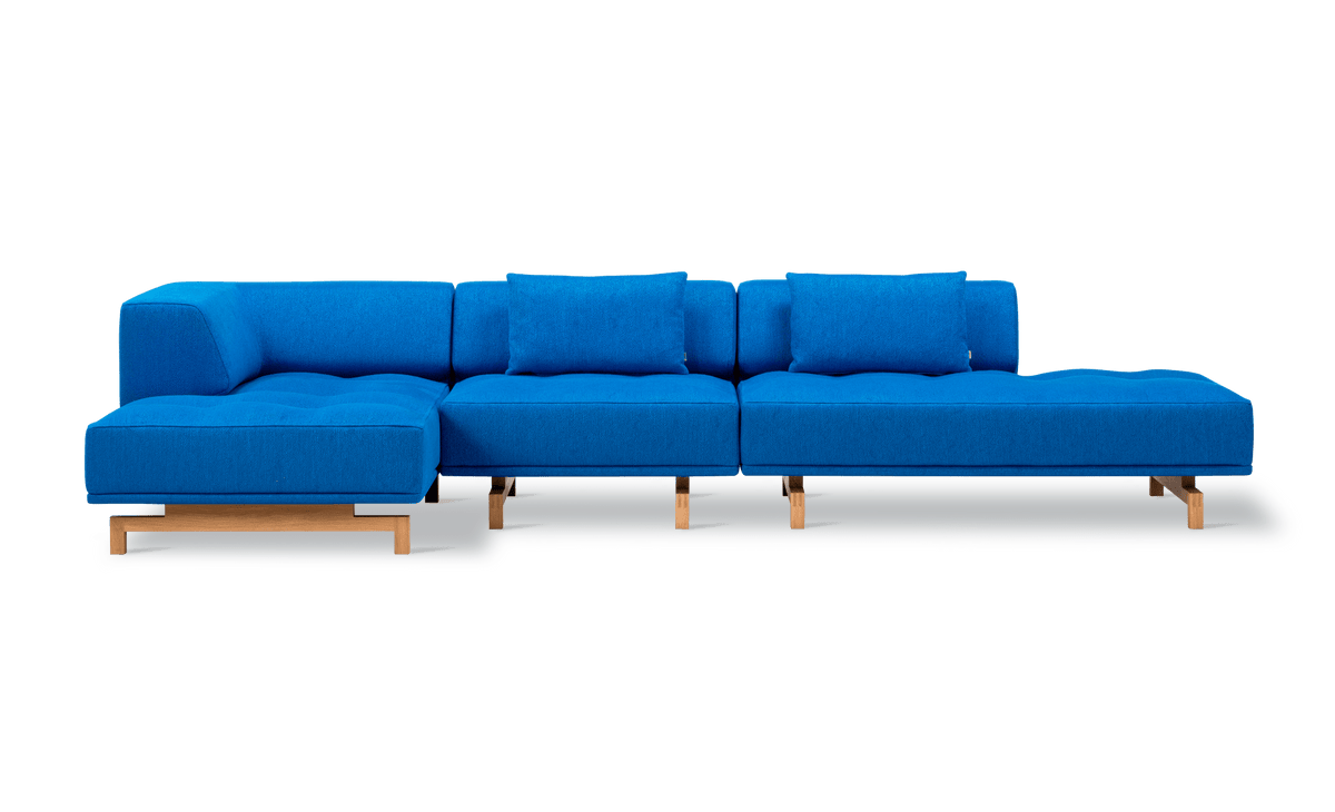 Fredericia Delphi Elements konfigurasjon G, 320 × 145 cm. Velg tekstil