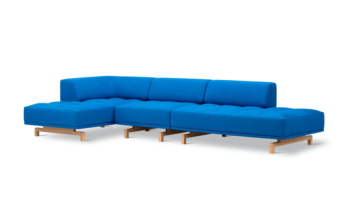 Fredericia Delphi Elements konfigurasjon G, 320 × 145 cm. Velg tekstil