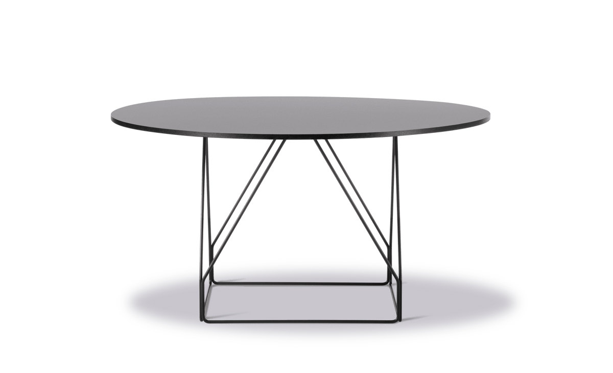 Fredericia JG Table Ø140 cm. Velg understell og bordplate