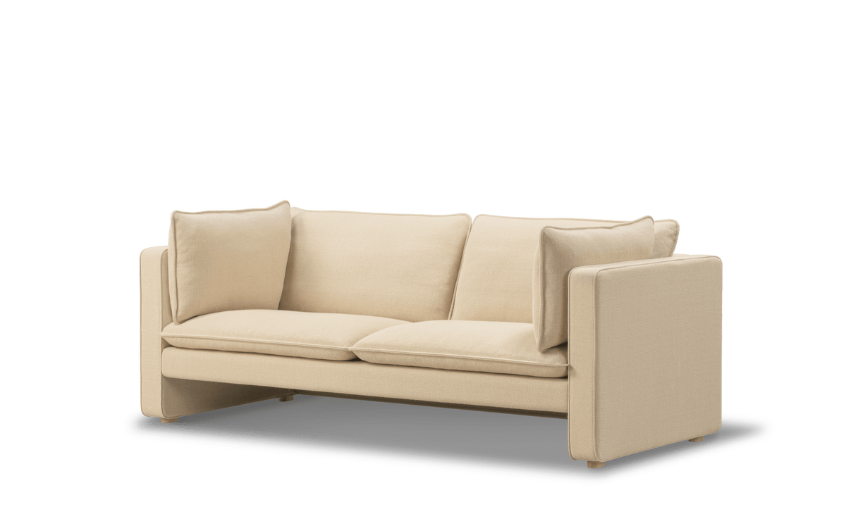 Fredericia Jota sofa 185 cm, 2-seter. Velg tekstil og armputer