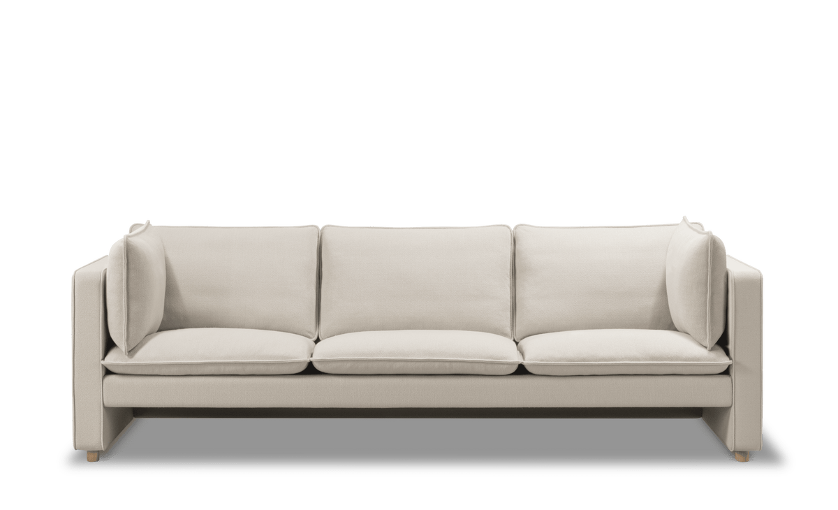 Fredericia Jota sofa 231 cm, 3-seter. Velg tekstil og armputer