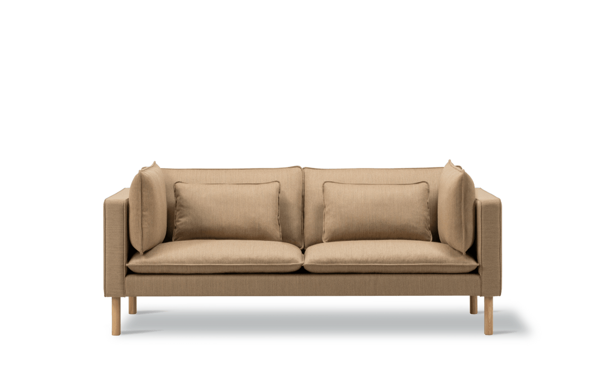 Fredericia Jota sofa på ben, 185 cm, 2-seter. Velg tekstil og armputer