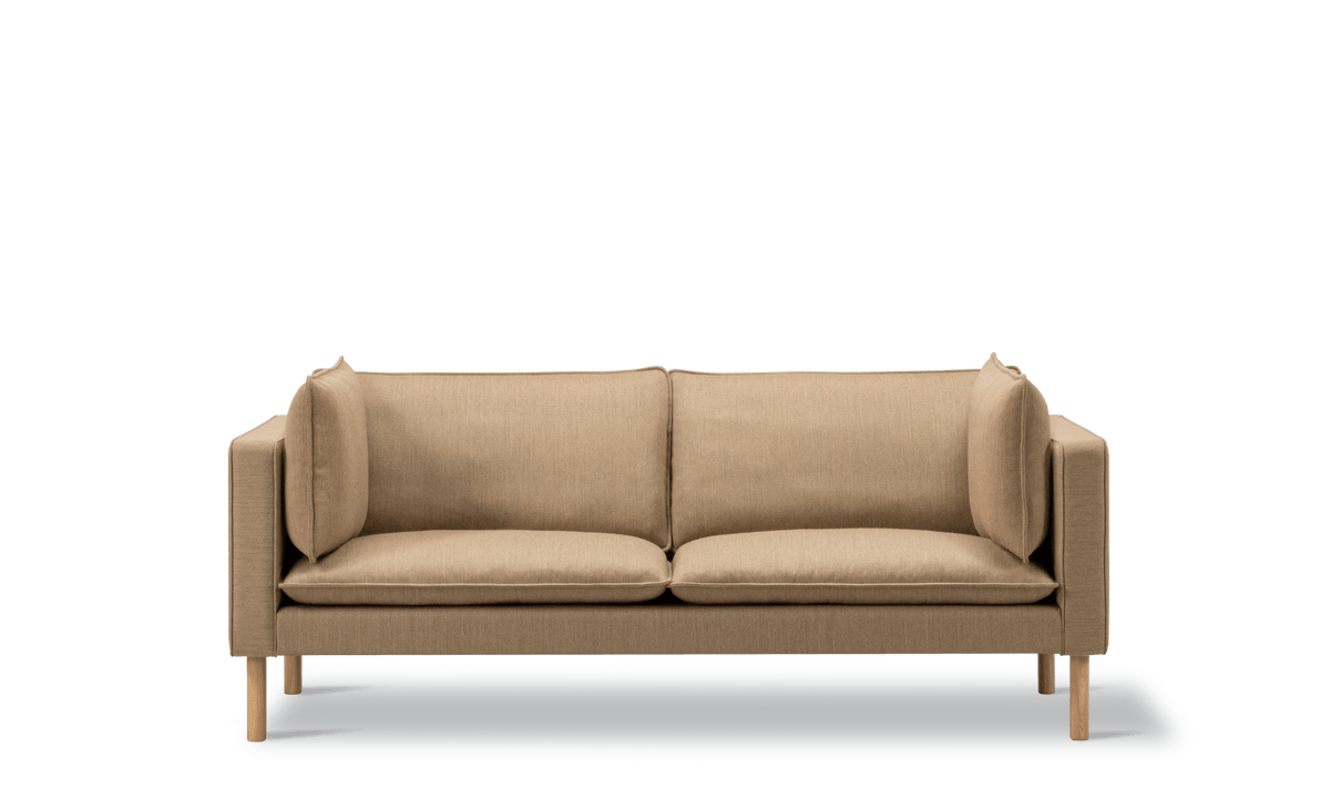 Fredericia Jota sofa på ben, 185 cm, 2-seter. Velg tekstil og armputer