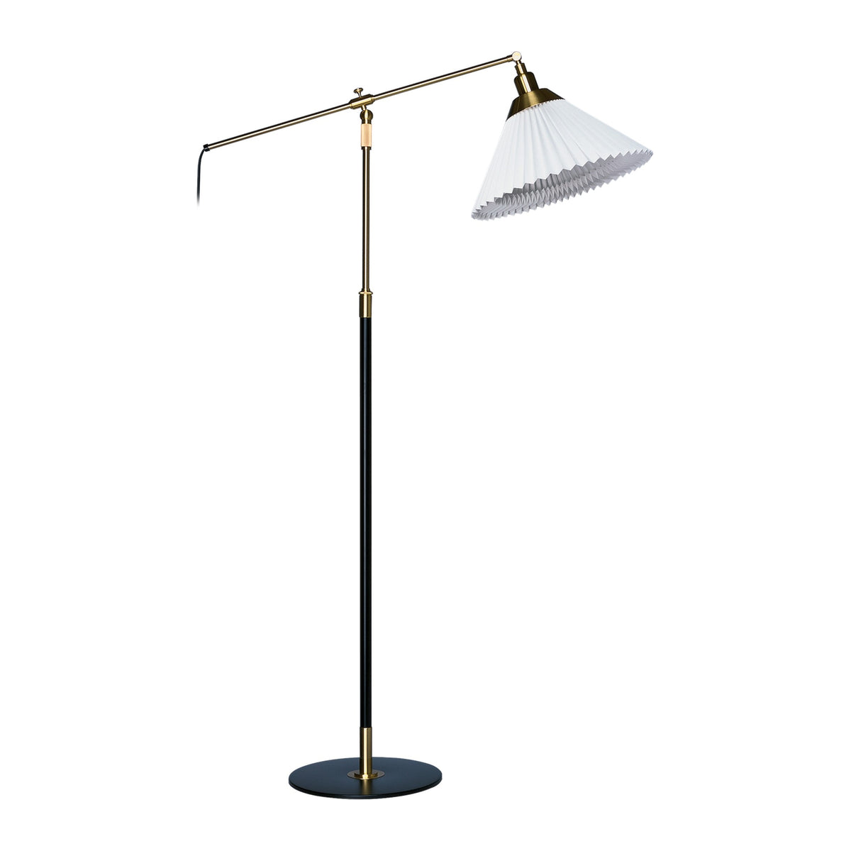 LE KLINT Modell 349 gulvlampe, høydejusterbar, messing