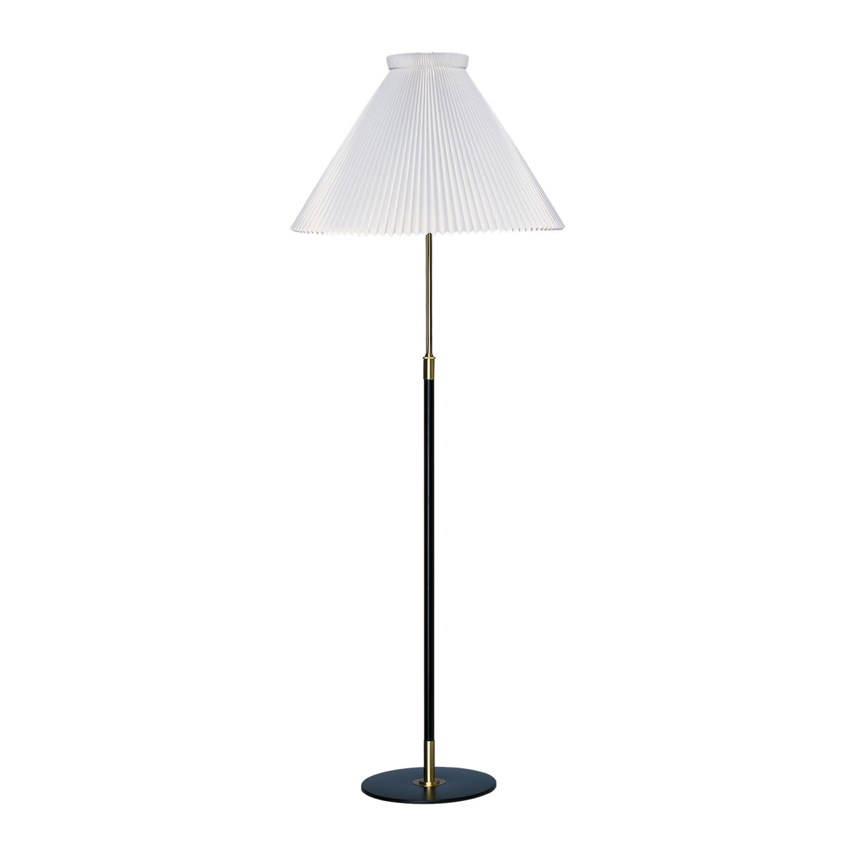 LE KLINT Modell 351 gulvlampe, høydejusterbar, messing