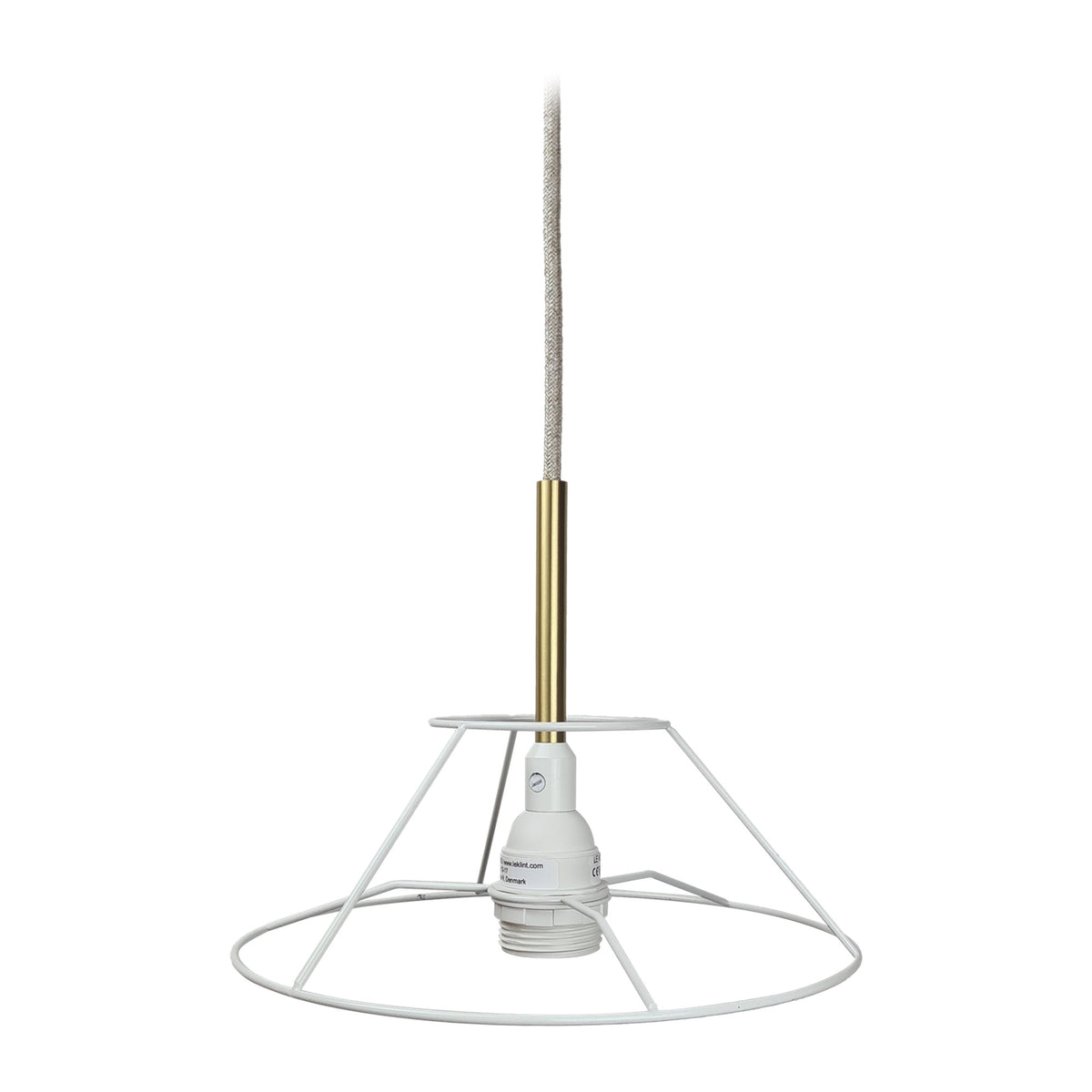 LE KLINT Modell 900 oppheng med 3 m linledning og stativ 403B, messing