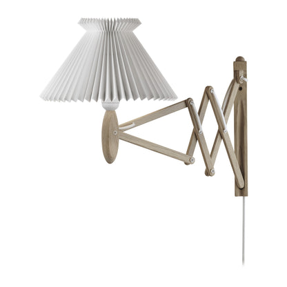 LE KLINT Sax 224 vegglampe, kort arm, skjerm 6/17