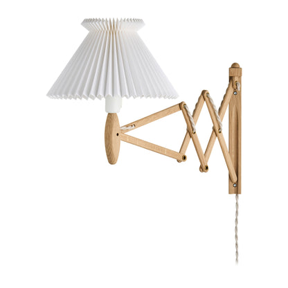 LE KLINT Sax 224 Anniversary vegglampe, kort arm, papirskjerm