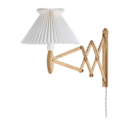 LE KLINT Sax 224 Anniversary vegglampe, kort arm, papirskjerm