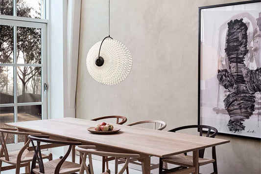 LE KLINT Modell 126 Caleo Original pendel Ø60 cm i interiør