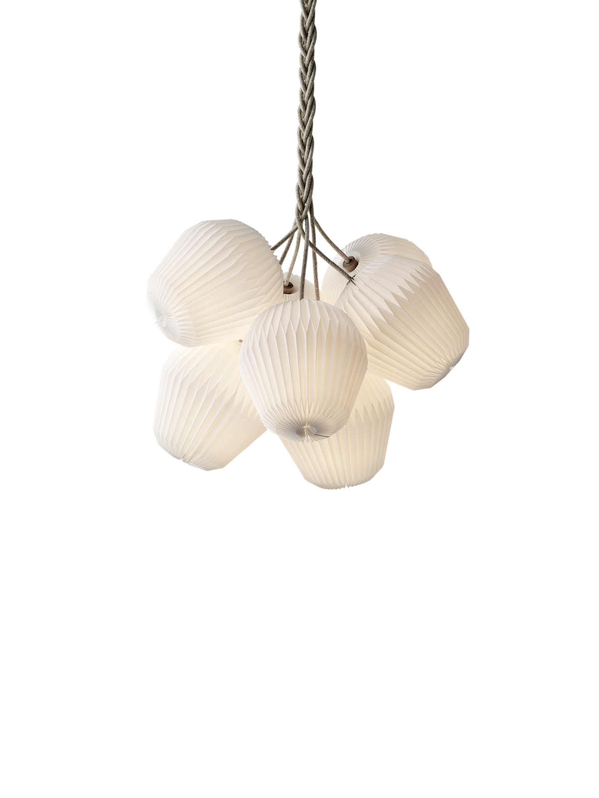 LE KLINT Modell 130 Bouquet 7 lysekrone – Large – Ø85 × H85 × L250 cm, Standard (plastfolie)