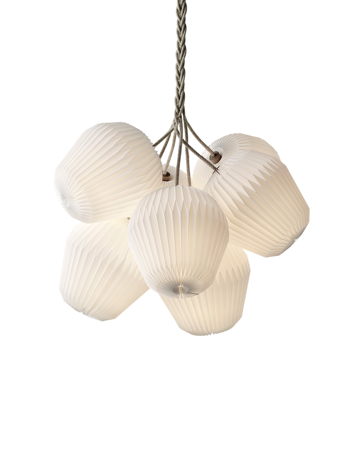 LE KLINT Modell 130 Bouquet 7 lysekrone – X-Large – Ø120 × H120 × L250 cm, Standard (plastfolie)