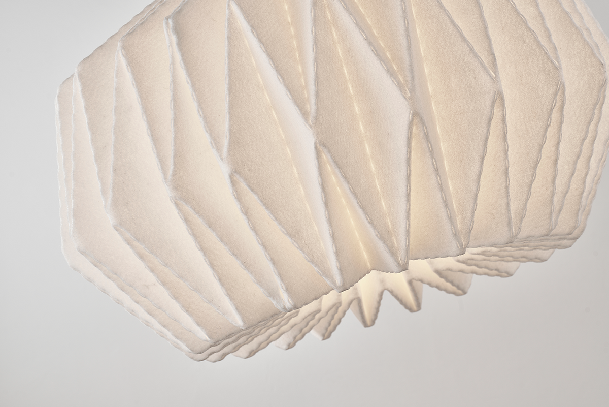 LE KLINT Modell 164 Softly Pleated I pendel – detalj