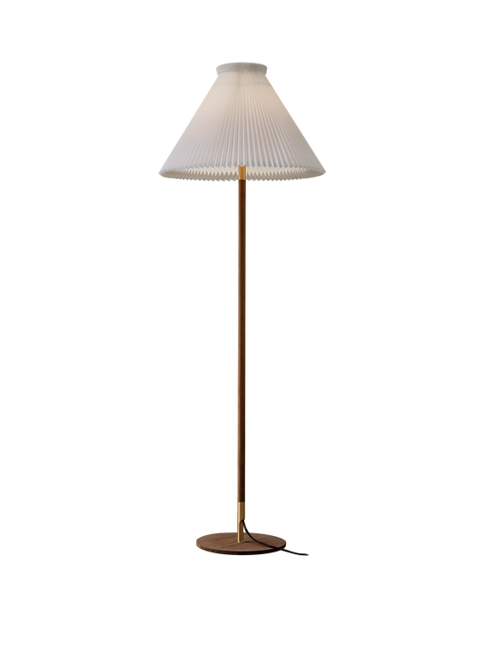 LE KLINT Modell 328 LK80 gulvlampe H160 cm – Røkt eik, Standard (plastfolie)