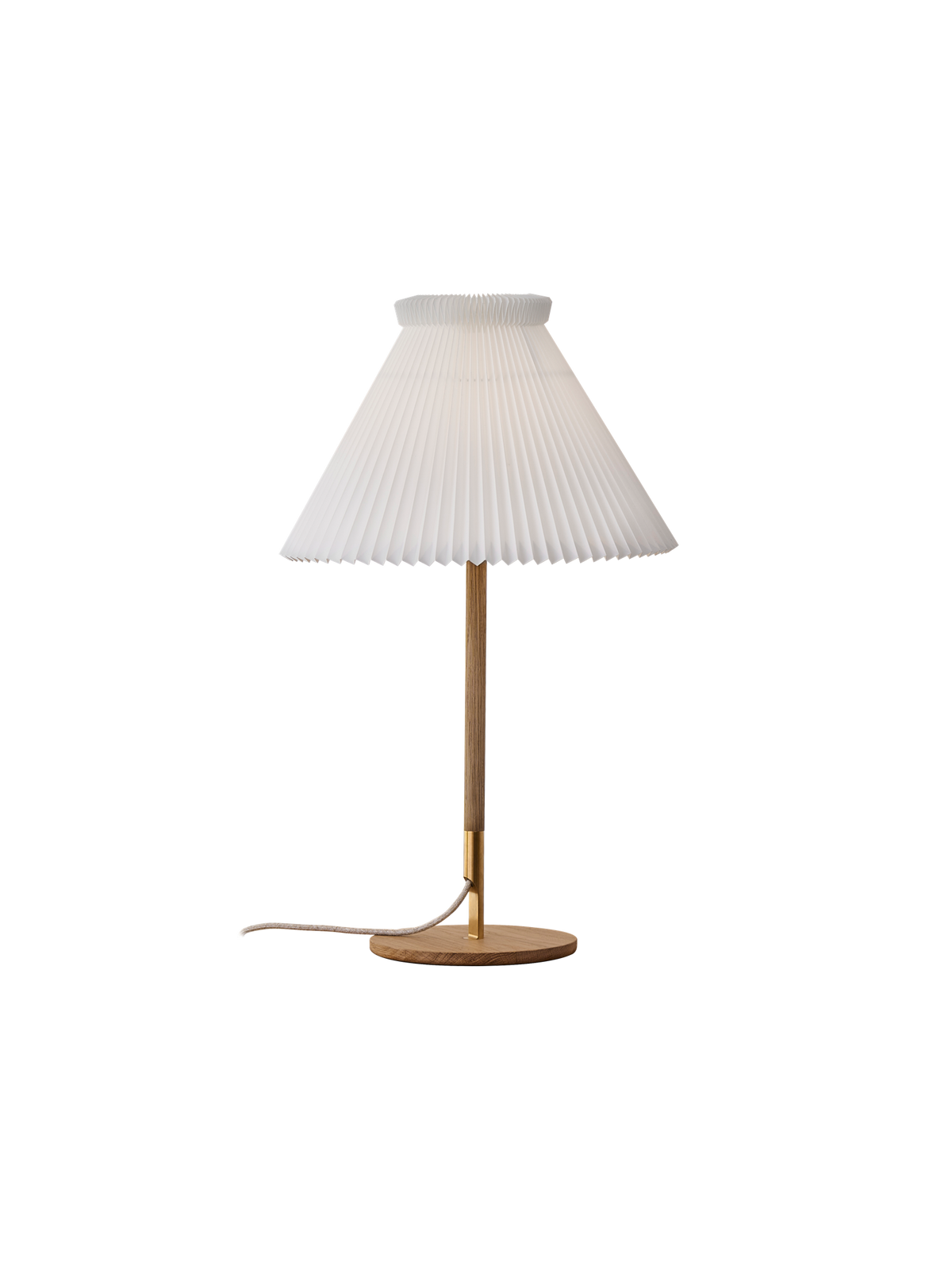 LE KLINT Modell 328 LK80 bordlampe H70 cm – Lys eik, Standard (plastfolie)