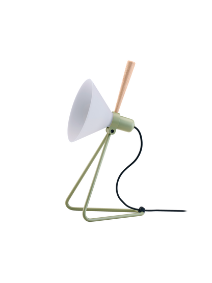 LE KLINT Modell 356 Spot bord- og vegglampe – Olive Green / lys eik