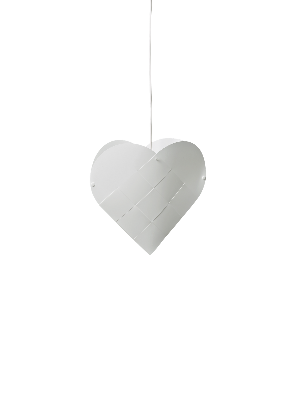 LE KLINT Heart flettet julehjerte med lys – Small – H35 × L37 cm
