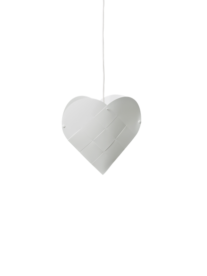 LE KLINT Heart flettet julehjerte med lys – Small – H35 × L37 cm