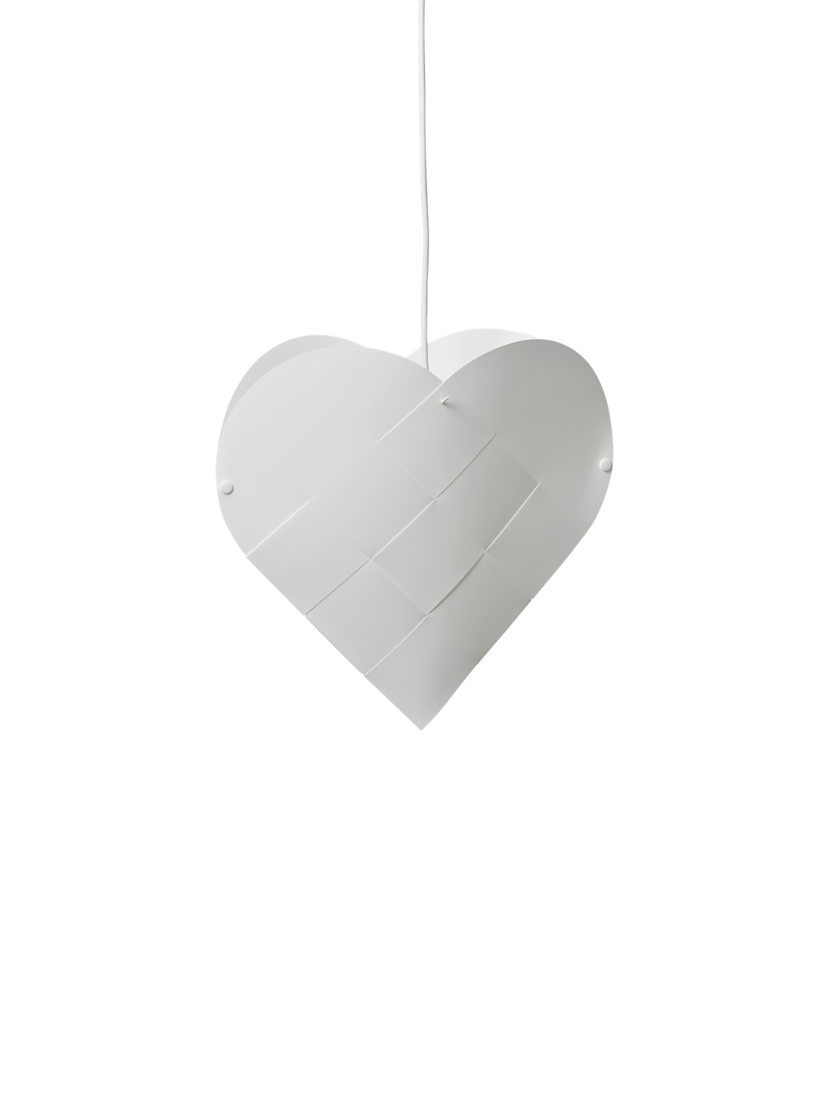 LE KLINT Heart flettet julehjerte med lys – Medium – H48 × L51 cm