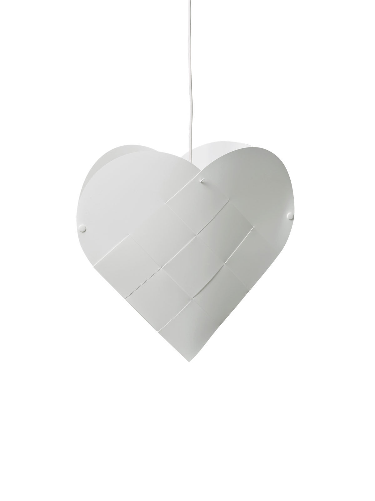 LE KLINT Heart flettet julehjerte med lys – Large – H63 × L67 cm