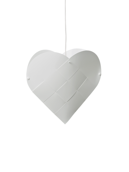 LE KLINT Heart flettet julehjerte med lys – Large – H63 × L67 cm