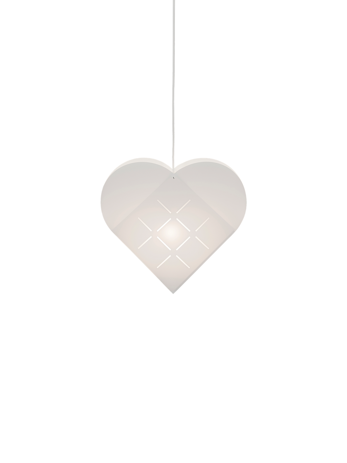 LE KLINT Heart Light julehjerte med lys – Small – H35 × L37 cm