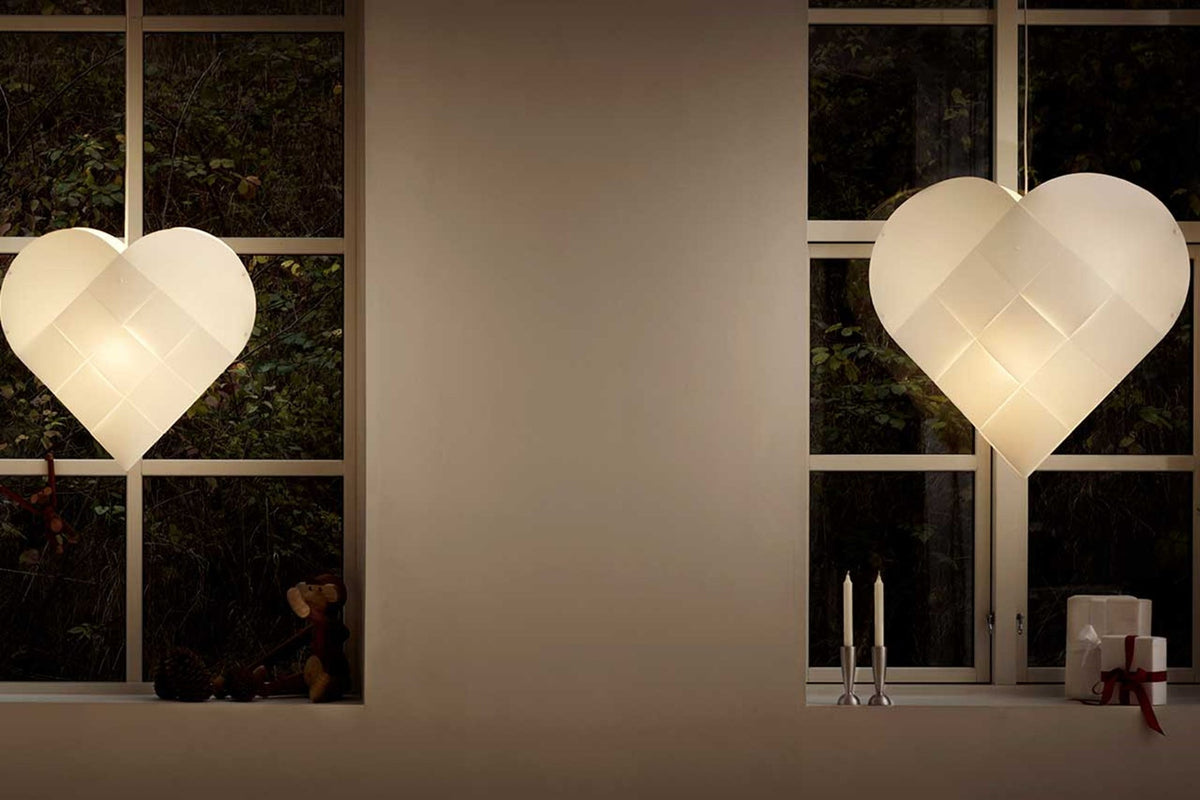 LE KLINT Heart Light julehjerte med lys i interiør