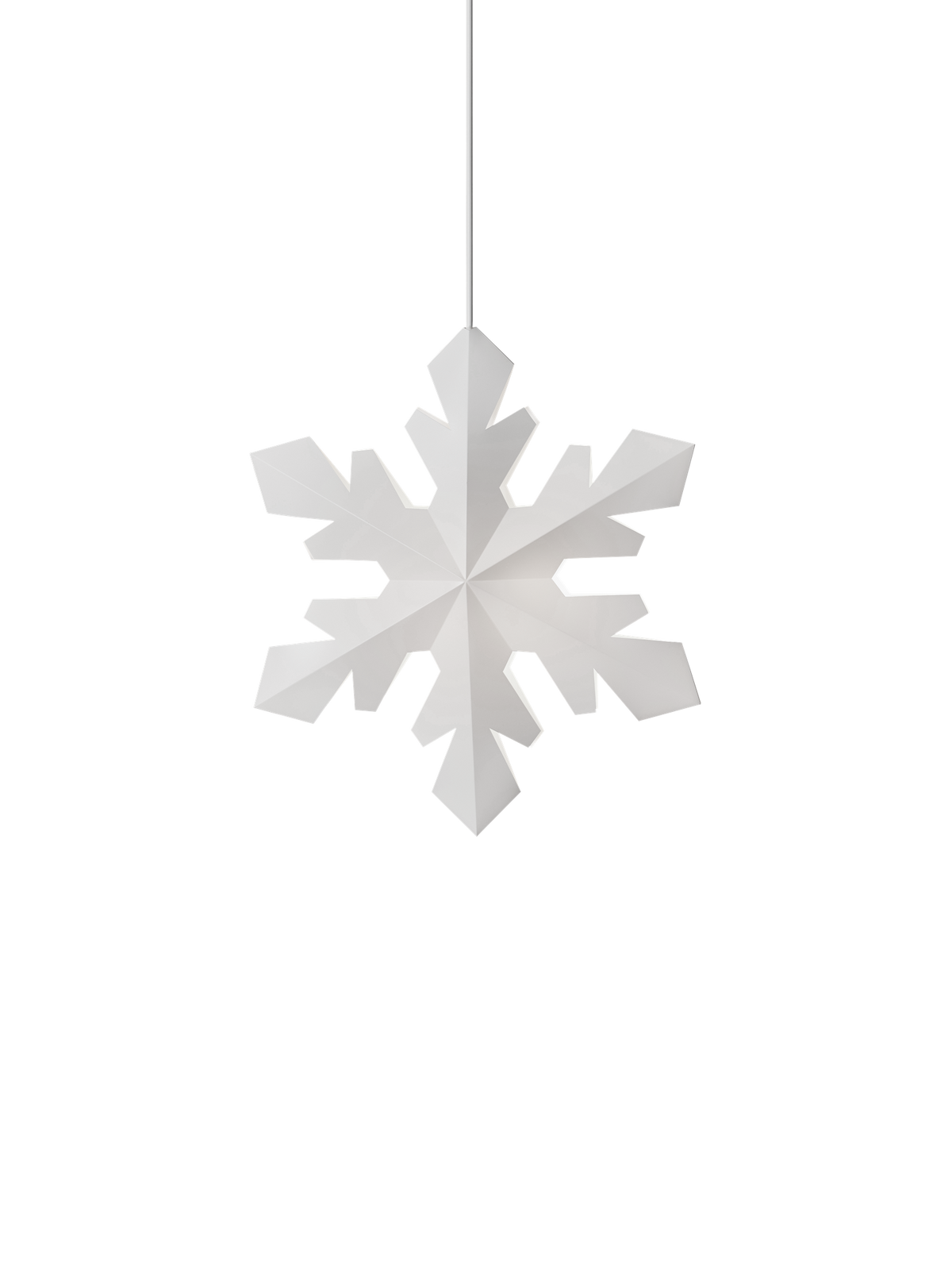 LE KLINT Snowflake julepynt med lys – Medium – Ø43 cm