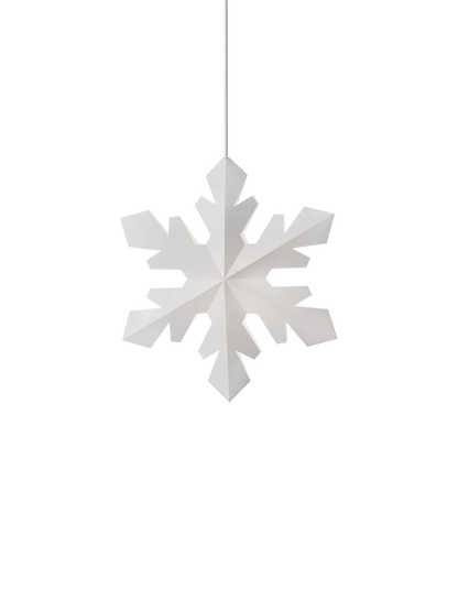 LE KLINT Snowflake julepynt med lys – Medium – Ø43 cm