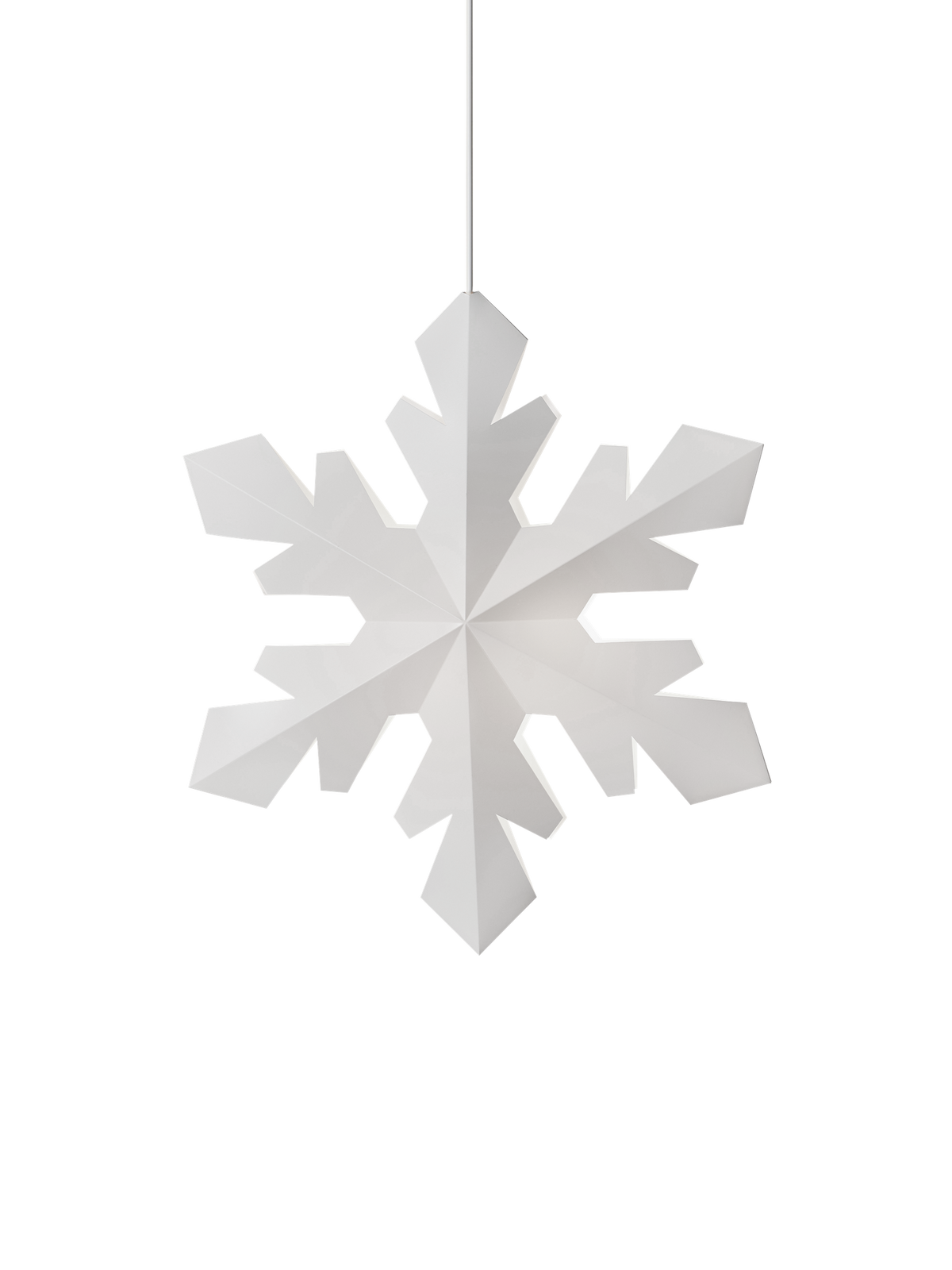 LE KLINT Snowflake julepynt med lys – X-Large – Ø75 cm
