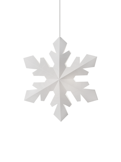 LE KLINT Snowflake julepynt med lys – X-Large – Ø75 cm