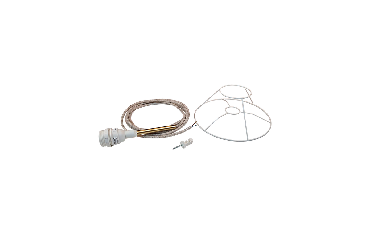 LE KLINT Modell 900 oppheng med 3 m linledning og stativ 403B, messing