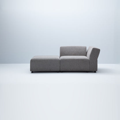 LK Hjelle OK 003 modul 1-seter med arm venstre, uten rygg. Velg tekstil.