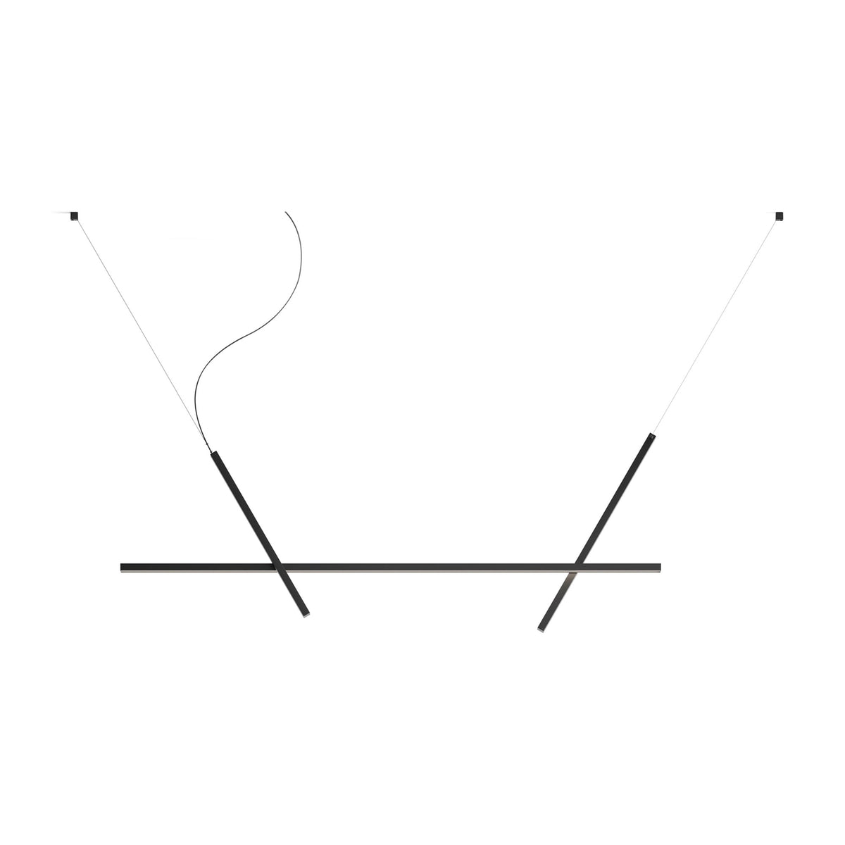 Luceplan Across pendel L 180 cm. Velg farge
