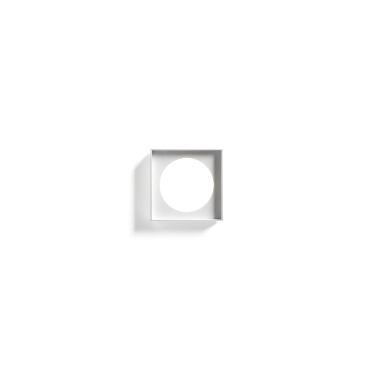 Luceplan Cassette vegg-/taklampe 40×40 cm