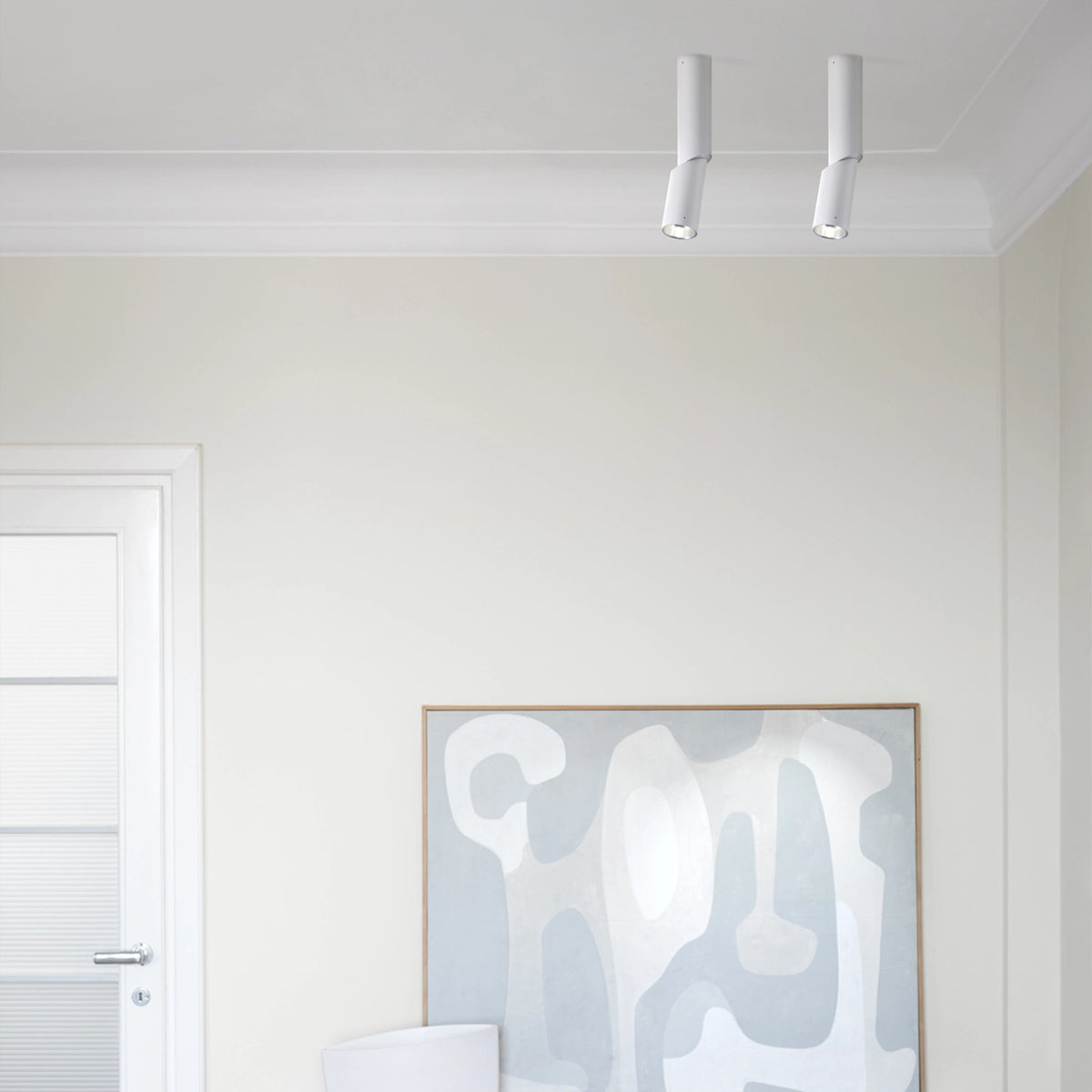 Luceplan E06 retningsbestemt taklampe. Velg farge
