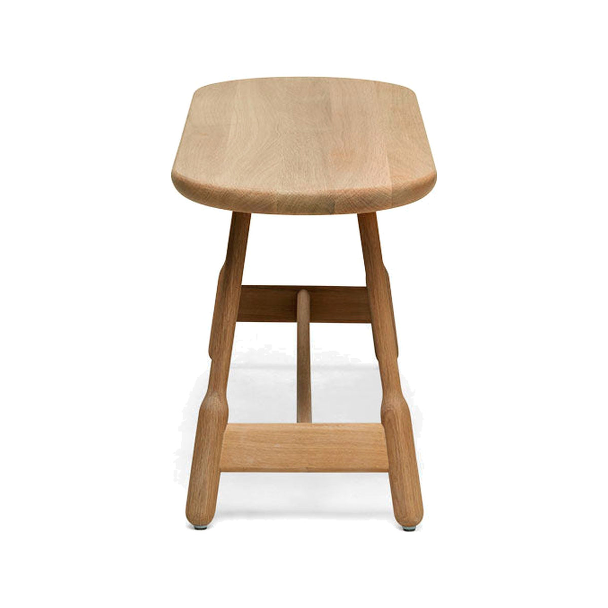 Massproductions Albert benk – L 110 cm / Natur eik