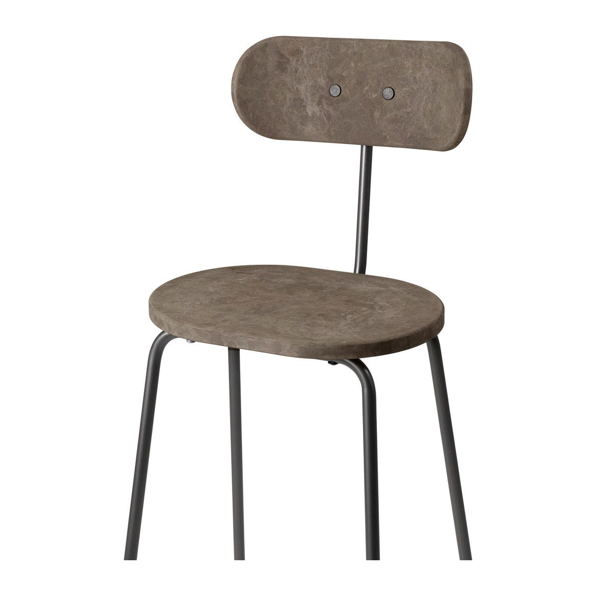Mater Earth Stool Backrest barstol. Velg farge og høyde