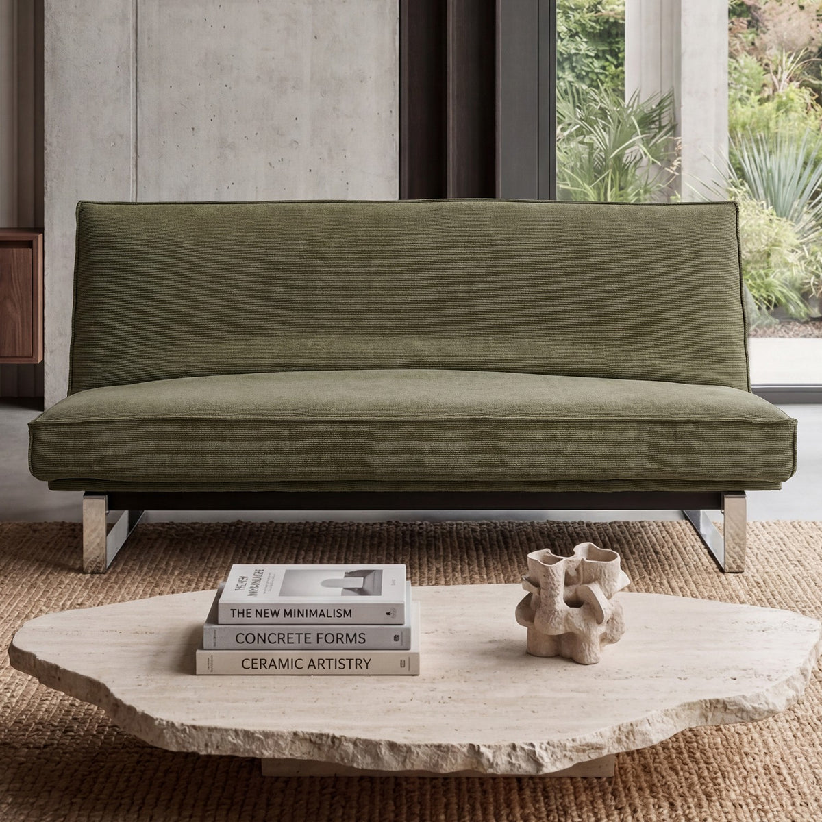 Innovation Living Minimum sovesofa 140 x 200 cm i Cordufine Pine Green