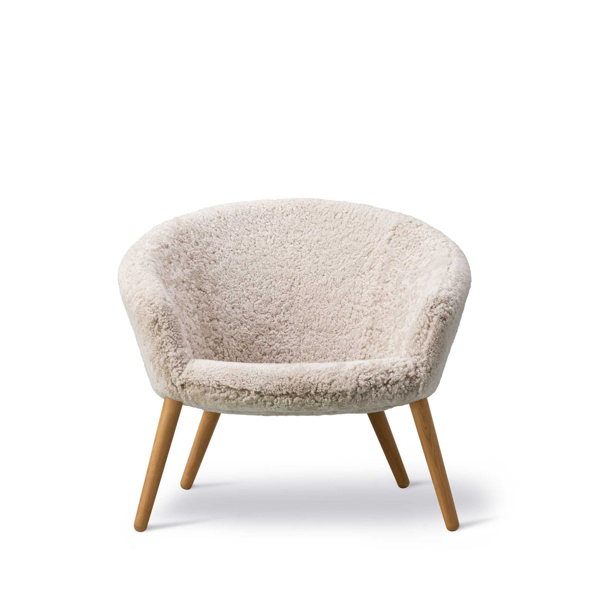 Fredericia Ditzel Lounge Chair trestell, saueskinn. Velg sete og treverk